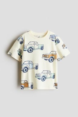 H&M - Boys Beige Printed T-Shirt