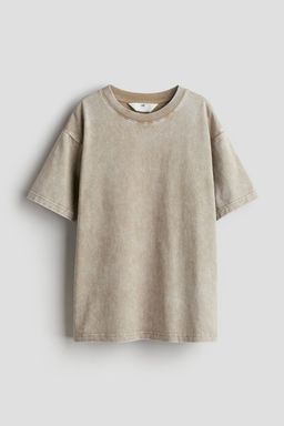 H&M - Boys Beige Cotton Jersey T-Shirt