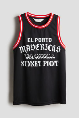 H&M - Boys Red Mesh Basketball Vest Top