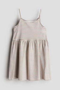 H&M - Girls White Cotton Jersey Dress