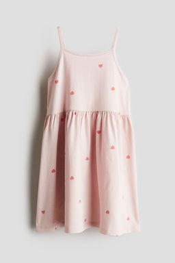 H&M - Girls White Cotton Jersey Dress