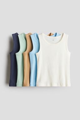 H&M - Boys 5-Pack Cotton Vest Tops