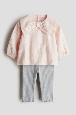 H&M - Girls 2-Piece Blouse And Leggings Set