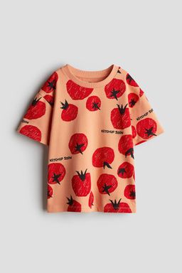 H&M - Boys Beige Printed T-Shirt