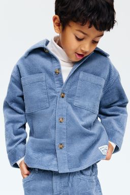 H&M - Boys Beige Cotton Corduroy Overshirt