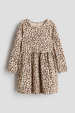 H&M - Girls Blue Printed Cotton Dress