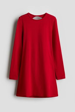 H&M - Girls Red Cut-Out Back Jersey Dress