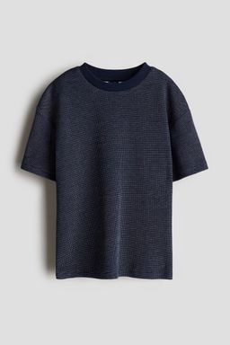 H&M - Boys Brown Textured-Knit T-Shirt
