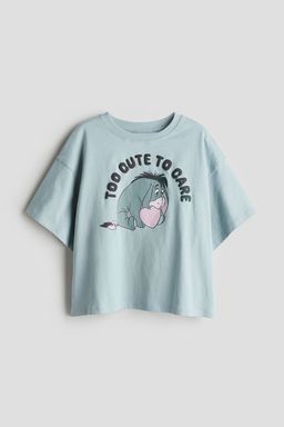 H&M - Boys Brown Printed Cotton T-Shirt