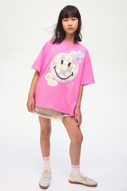 H&M - Boys Brown Printed Cotton T-Shirt