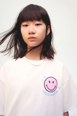 H&M - Boys Brown Printed Cotton T-Shirt