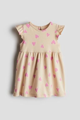 H&M - Girls Blue Printed Cotton Dress
