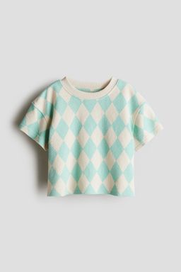 H&M - Girls Turquoise Boxy-Style Top