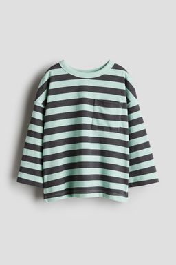 H&M - Boys Beige Long-Sleeved Jersey Top