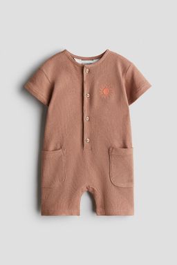 H&M - Boys White Cotton Romper Suit