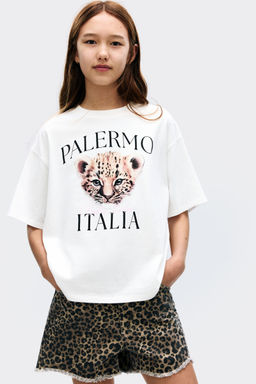 H&M - Girls Pink Oversized Cotton T-Shirt