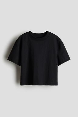 H&M - Girls Black Boxy T-Shirt