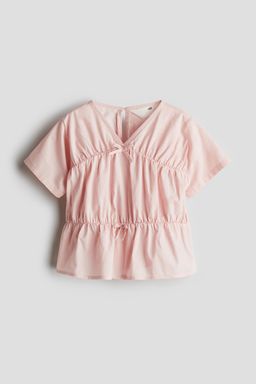 H&M - Girls Black Peplum Cotton Blouse