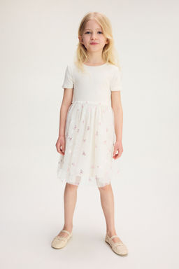 H&M - Girls White Tulle Skirt Dress