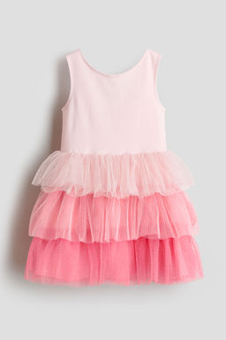 H&M - Girls Blue Flared-Skirt Dress