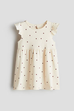 H&M - Girls Blue Printed Cotton Dress