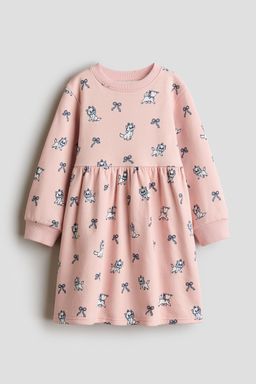 H&M - Girls Grey Printed Sweatshirt Dress