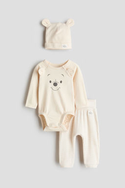 H&M - Boys & Girls 3-Piece Printed Jersey Set