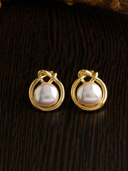 E2O - Gold Stud Earrings For Women