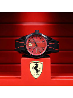 Scuderia Ferrari - Red Dial Round Analog Watch-0830540