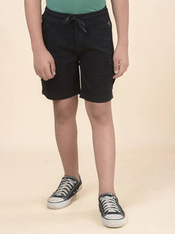 Cantabil - Black Casual Shorts for Kids