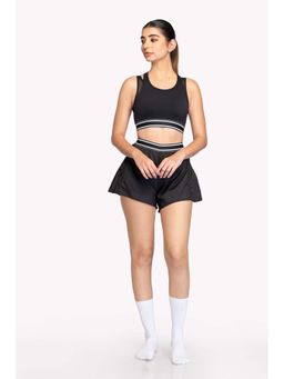 EVOLUCION - Women Black Court Active Skort Set