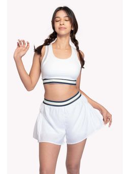 EVOLUCION - Women White Court Active Skort Set