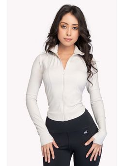 EVOLUCION - Women White Sculpted Jacket