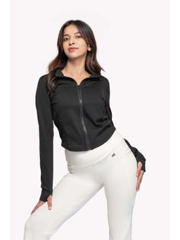 EVOLUCION - Women Black Ultimate Cropped Jacket
