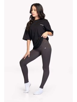 EVOLUCION - Women Grey High Stretch Leggings