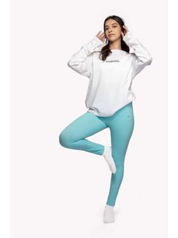 EVOLUCION - Women Blue High Stretch Leggings