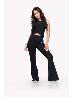 EVOLUCION - Women Black Effortless Boot Cut Sweatpant