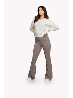 EVOLUCION - Women Grey Effortless Boot Cut Sweatpant