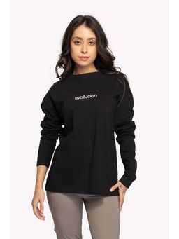 EVOLUCION - Women Black Drift T-Shirt