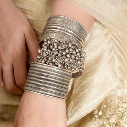 Teejh - Ikshula Stacked Bracelet (Set Of 3)