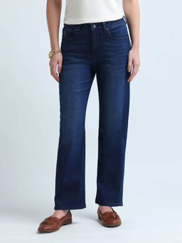 U.S. POLO ASSN. - Women Straight Fit Navy Blue Jeans