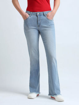 U.S. POLO ASSN. - Women Bootcut Fit Blue Jeans