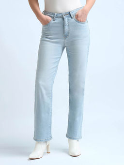 U.S. POLO ASSN. - Women Straight Fit Light Blue Jeans