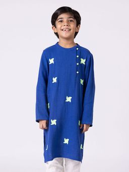 Somersault - Blue Daffodil Kurta