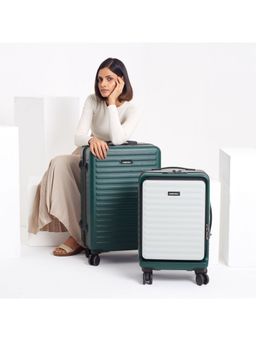 Assembly - Hardbody Set Of 2 Luggage Medium Check-In 24 Inch And Cabin Luggage 20 Inch Green White