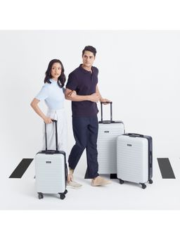 Assembly - Set of 3 Luggage Trolley- 28, 24 & 20 inch - Two Tone - Blue White