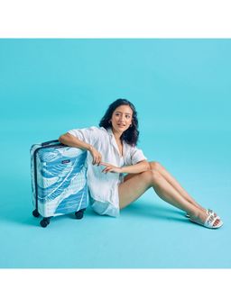 Assembly - Polycarbonate Tropical Printed Cabin Trolley