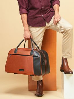 Assembly - Duffle Bag For Travel (38L) - Weekender Travel Bag With Separate Organizer Compartments - Rust