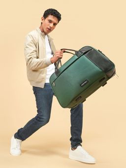 Assembly - Duffle Bag For Travel (38L) - Weekender Travel Bag With Separate Organizer Compartments - Green