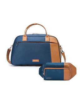 Assembly - Weekender Duffle Bag for Travel (38L) and Fanny Pack Combo - Blue